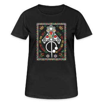 Jewels of Kabylia - Women's Breathable T-Shirt - black - Front - AI Model Female 172 light (172cm)