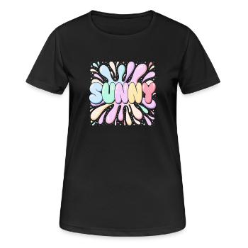 Bubble Burst SUNNY - Women's Breathable T-Shirt - black - Front - AI Model Female 172 light (172cm)
