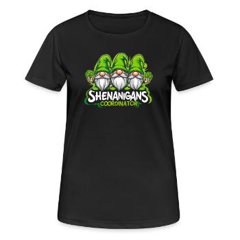 Shenanigans Koordinator Gartenzwerg - Frauen T-Shirt atmungsaktiv - Schwarz - Vorne - AI Model Female 172 light (172cm)