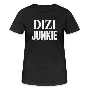 Dizi Junkie - T-shirt respirant Femme - noir - Devant - AI Model Female 172 light (172cm)