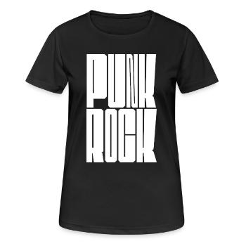 Punk Rock Stencil Bold - Women's Breathable T-Shirt - black - Front - AI Model Female 172 light (172cm)