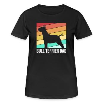 Bull terrier - Women's Breathable T-Shirt - black - Front - AI Model Female 172 light (172cm)