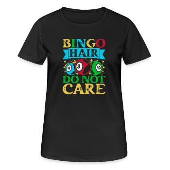 Bingo Bingo Bingo Hair S’en Fichent Bingo - T-shirt respirant Femme - noir - Devant - AI Model Female 172 light (172cm)