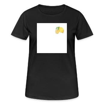 Quand la vie te donne des citrons | Botanique Citron Vintage - T-shirt respirant Femme - noir - Devant - AI Model Female 172 light (172cm)