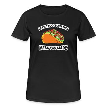 Concierge de l’école - T-shirt respirant Femme - noir - Devant - AI Model Female 172 light (172cm)