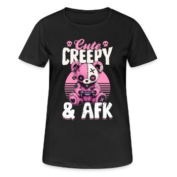 Pastel Goth Soft Goth Gaming Gamer - T-shirt respirant Femme - noir - Devant - AI Model Female 172 light (172cm)
