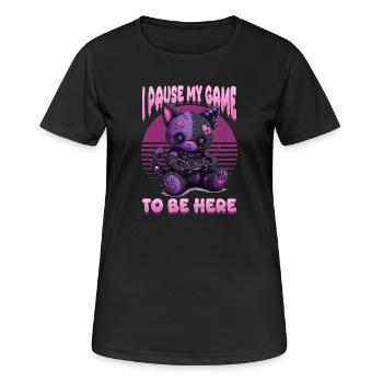 Pastel Goth Soft Goth Gaming Gamer - T-shirt respirant Femme - noir - Devant - AI Model Female 172 light (172cm)