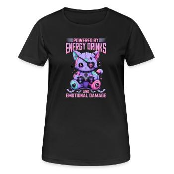 Pastel Goth Soft Goth Gaming Gamer - T-shirt respirant Femme - noir - Devant - AI Model Female 172 light (172cm)