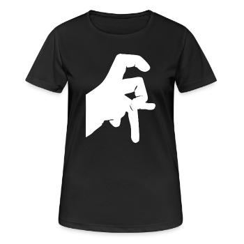 67 Siebenundsechzig Zahl 67 Meme Sechs Sieben Meme 67 - Frauen T-Shirt atmungsaktiv - Schwarz - Vorne - AI Model Female 172 light (172cm)