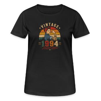 1994 Vintage Limited Edition Women's Gift - Women's Breathable T-Shirt - black - Front - AI Model Female 172 light (172cm)