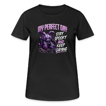 Pastel Goth Soft Goth Gaming Gamer - T-shirt respirant Femme - noir - Devant - AI Model Female 172 light (172cm)