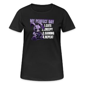 Pastel Goth Soft Goth Gaming Gamer - T-shirt respirant Femme - noir - Devant - AI Model Female 172 light (172cm)