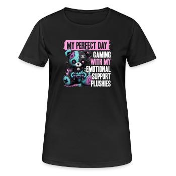 Pastel Goth Soft Goth Gaming Gamer - T-shirt respirant Femme - noir - Devant - AI Model Female 172 light (172cm)