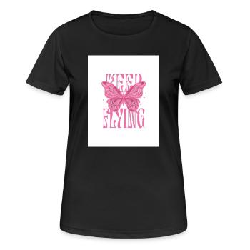 T-Shirt Girl Pink  - T-shirt respirant Femme - noir - Devant - AI Model Female 172 light (172cm)