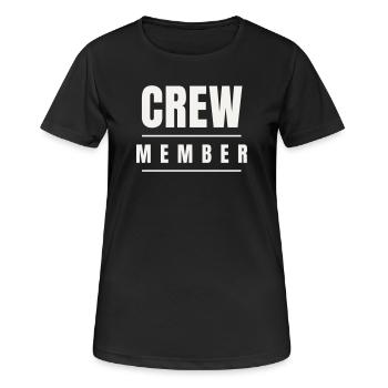 Membre de l’équipe Bold Team Équipe Événement Groupe d’Événement - T-shirt respirant Femme - noir - Devant - AI Model Female 172 light (172cm)