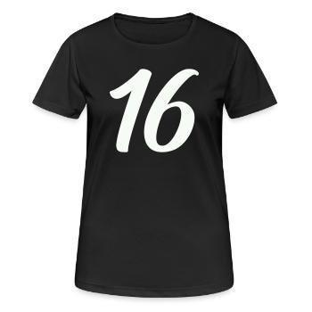 16- - T-shirt respirant Femme - noir - Devant - AI Model Female 172 light (172cm)