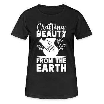 Artistes de la poterie artisanale de la poterie de beauté - T-shirt respirant Femme - noir - Devant - AI Model Female 172 light (172cm)