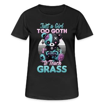 Pastel Goth Soft Goth Gaming Gamer - T-shirt respirant Femme - noir - Devant - AI Model Female 172 light (172cm)