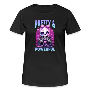 Pastel Goth Soft Goth Gaming Gamer - T-shirt respirant Femme - noir - Devant - AI Model Female 172 light (172cm)
