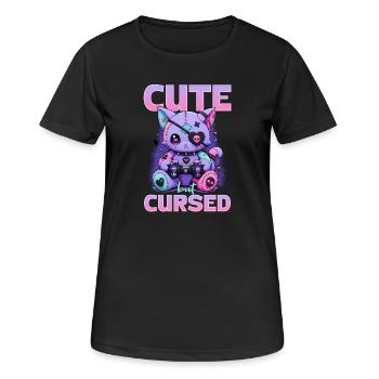 Pastel Goth Soft Goth Gaming Gamer - T-shirt respirant Femme - noir - Devant - AI Model Female 172 light (172cm)