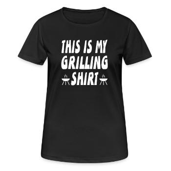 Griller - T-shirt respirant Femme - noir - Devant - AI Model Female 172 light (172cm)