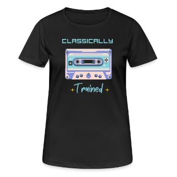 Musique classique Cassette cassette rétro - T-shirt respirant Femme - noir - Devant - AI Model Female 172 light (172cm)