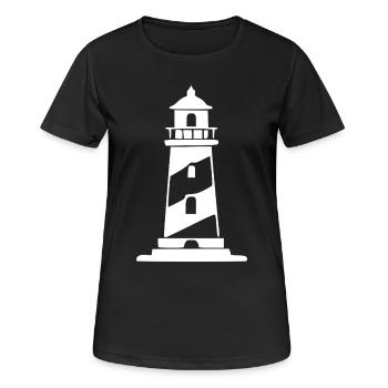 Cadeau de Noël de la mer du Nord de l’Allemagne - T-shirt respirant Femme - noir - Devant - AI Model Female 172 light (172cm)