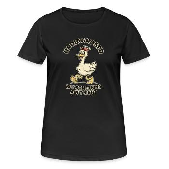 Ce n’est pas diagnostiqué, mais quelque chose ne va pas - T-shirt respirant Femme - noir - Devant - AI Model Female 172 light (172cm)