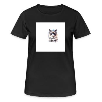 Ragdoll Maman Amour des Chats - T-shirt respirant Femme - noir - Devant - AI Model Female 172 light (172cm)