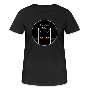 Club du Chat Noir - T-shirt respirant Femme - noir - Devant - AI Model Female 172 light (172cm)