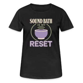 Cadeau du bol chantant Klangbad Klangheilung - T-shirt respirant Femme - noir - Devant - AI Model Female 172 light (172cm)