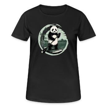 Drôle de planche de paddle SUP Stand Up paddle - T-shirt respirant Femme - noir - Devant - AI Model Female 172 light (172cm)