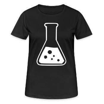 Reagenzglas Chemie Chemiker Geschenk - Frauen T-Shirt atmungsaktiv - Schwarz - Vorne - AI Model Female 172 light (172cm)