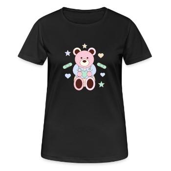 Little Heart Healer - Women's Breathable T-Shirt - black - Front - AI Model Female 172 light (172cm)