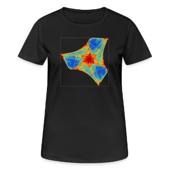 Fire Boomerang – Chaos Theory - Women's Breathable T-Shirt - black - Front - AI Model Female 172 light (172cm)