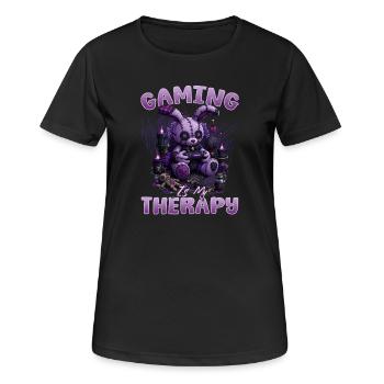 Pastel Goth Soft Goth Gaming Gamer - Frauen T-Shirt atmungsaktiv - Schwarz - Vorne - AI Model Female 172 light (172cm)