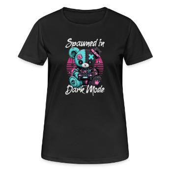 Pastel Goth Soft Goth Gaming Gamer - Women's Breathable T-Shirt - black - Front - AI Model Female 172 light (172cm)