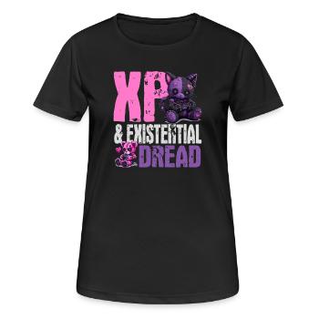 Pastel Goth Soft Goth Gaming Gamer - Women's Breathable T-Shirt - black - Front - AI Model Female 172 light (172cm)