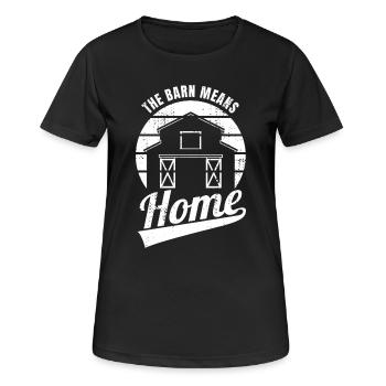Barn means home - Women's Breathable T-Shirt - black - Front - AI Model Female 172 light (172cm)