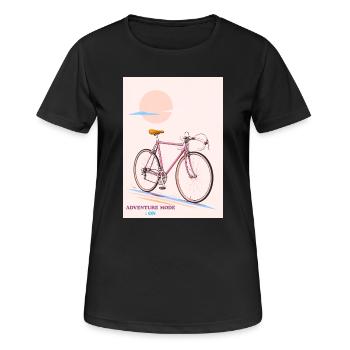 The Ride — Retro Cruiser/mode aventure/rose - T-shirt respirant Femme - noir - Devant - AI Model Female 172 light (172cm)
