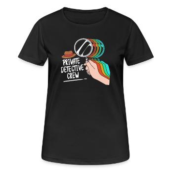 Détective - T-shirt respirant Femme - noir - Devant - AI Model Female 172 light (172cm)