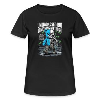 Ce n’est pas diagnostiqué, mais quelque chose ne va pas - T-shirt respirant Femme - noir - Devant - AI Model Female 172 light (172cm)