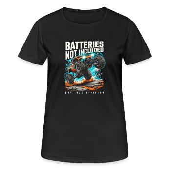 Batteries Not Included - RC Racing Funny Vintage - Women's Breathable T-Shirt - black - Front - AI Model Female 172 light (172cm)