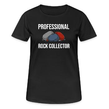 Professional Stones Collector Gift Geology - Women's Breathable T-Shirt - black - Front - AI Model Female 172 light (172cm)