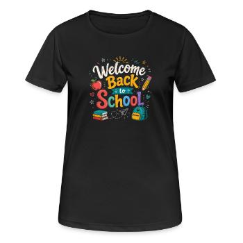 Welcome Back to School 2026 First Day Teachers - Women's Breathable T-Shirt - black - Front - AI Model Female 172 light (172cm)