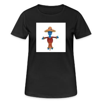 Susi Scarecrow Child Motif - Women's Breathable T-Shirt - black - Front - AI Model Female 172 light (172cm)