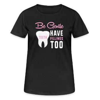 Dental Hygienist Dental Dentist - Women's Breathable T-Shirt - black - Front - AI Model Female 172 light (172cm)