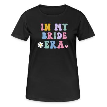À l’époque de ma mariée mariée - T-shirt respirant Femme - noir - Devant - AI Model Female 172 light (172cm)