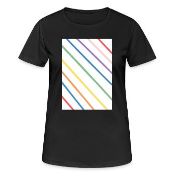 Creativity-Time - Frauen T-Shirt atmungsaktiv - Schwarz - Vorne - AI Model Female 172 light (172cm)