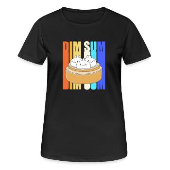 Dim sum - Women's Breathable T-Shirt - black - Front - AI Model Female 172 light (172cm)